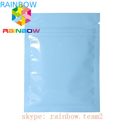 Zwykłe złote torebki z folii aluminiowej z folii samoprzylepnej do pakowania liści herbaty / Mini 3 bocznie zamknięta saszetka