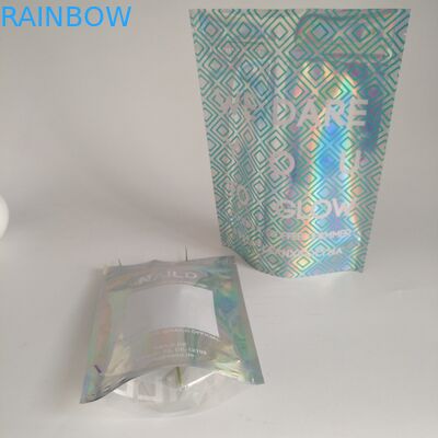 Plastikowe opakowanie na przekąskę Holographic Tear Mniam Mylar Bag Laser Line