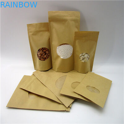 Owalne w kształcie dostosowane torby papierowe / torebka z proszkiem do pakowania białka w ryż