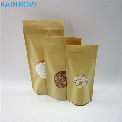 Owalne w kształcie dostosowane torby papierowe / torebka z proszkiem do pakowania białka w ryż