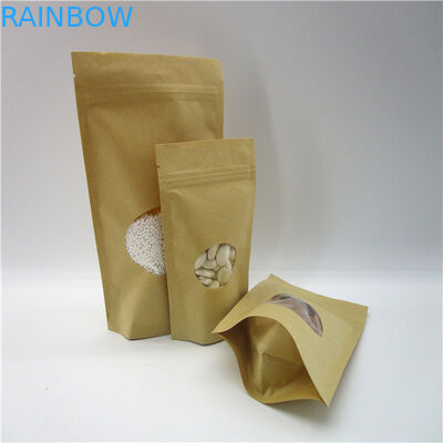 Owalne w kształcie dostosowane torby papierowe / torebka z proszkiem do pakowania białka w ryż