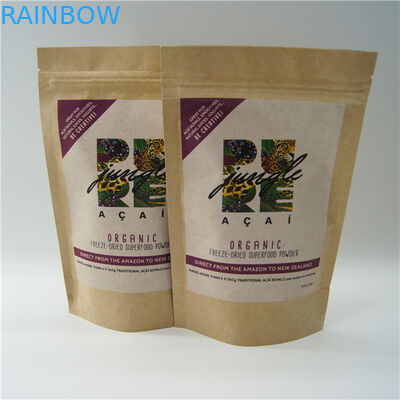 Owalne w kształcie dostosowane torby papierowe / torebka z proszkiem do pakowania białka w ryż