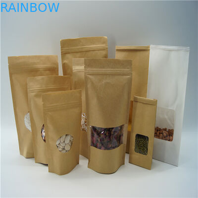 Owalne w kształcie dostosowane torby papierowe / torebka z proszkiem do pakowania białka w ryż