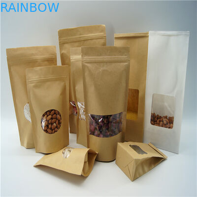 Owalne w kształcie dostosowane torby papierowe / torebka z proszkiem do pakowania białka w ryż