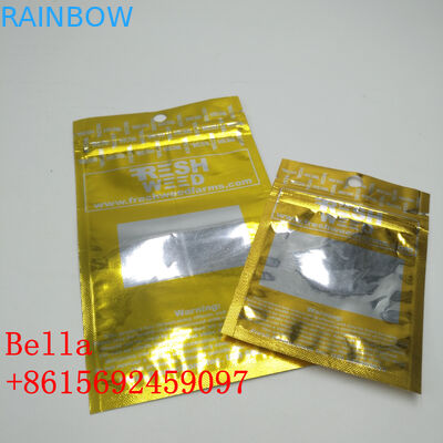 Własne drukowanie Foliowe etui Opakowanie z jednej strony Przezroczysty zamek Błyszczący na kabel USB