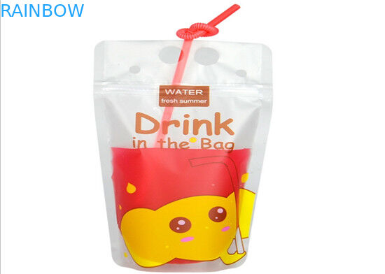 Poziom bezpieczeństwa żywności Woreczki z tworzywa Opakowanie Stand Up For Milk / Tea / Juice