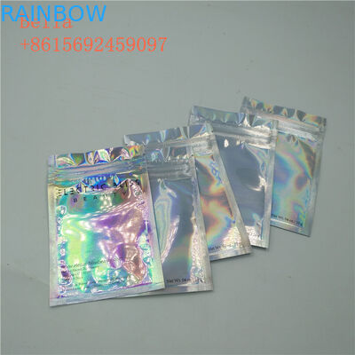 Opakowanie z foliowej torebki z 3 bocznymi fiszbinami, małe torby na kosmetyki z zamkiem błyskawicznym