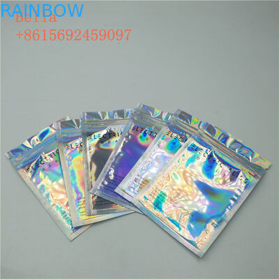 Opakowanie z foliowej torebki z 3 bocznymi fiszbinami, małe torby na kosmetyki z zamkiem błyskawicznym