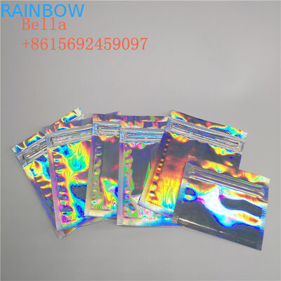 Opakowanie z foliowej torebki z 3 bocznymi fiszbinami, małe torby na kosmetyki z zamkiem błyskawicznym