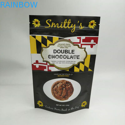 Stand Up Snack Bag Opakowanie Three Side Seal Round Corner With Zipper