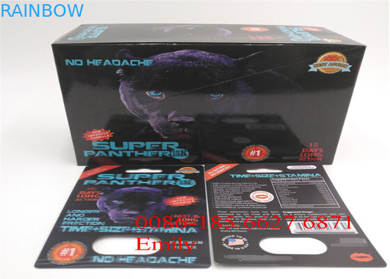 Powlekane papierowe opakowania z blistra Błyszczące laminaty do tabletek wzmacniających erotyczne