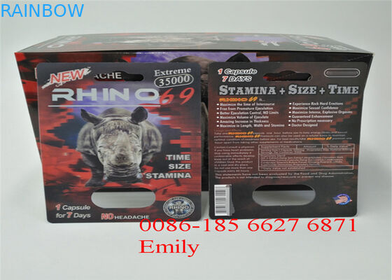 Wygodne opakowanie tabletek Rhino Opakowanie blistrowe z wytłoczonym efektem powierzchni