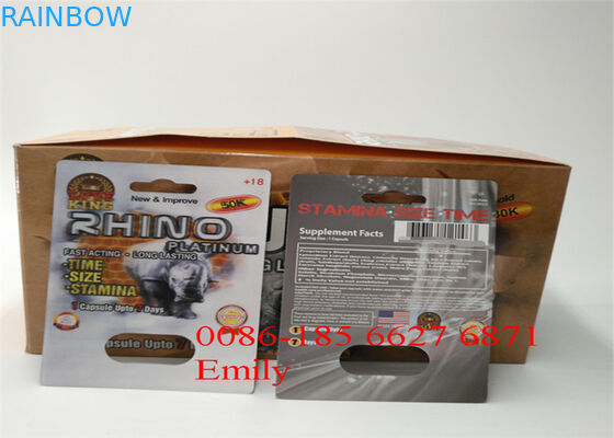 Wygodne opakowanie tabletek Rhino Opakowanie blistrowe z wytłoczonym efektem powierzchni