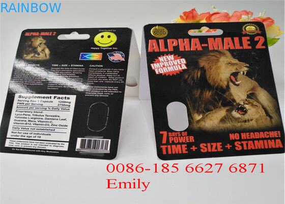 Opakowanie kartonowe typu Blister OEM do ulepszania opakowania kapsułek Max Man