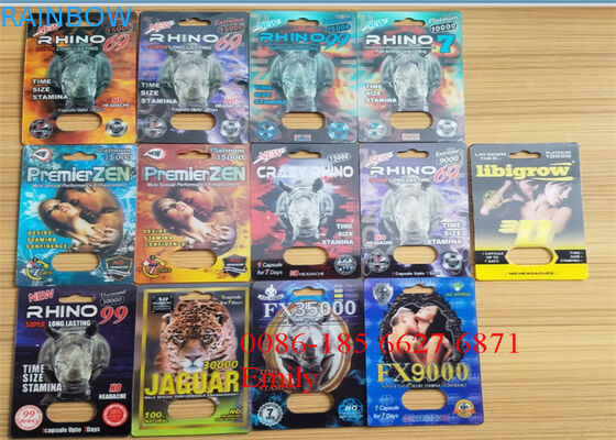 Opakowanie kartonowe typu Blister OEM do ulepszania opakowania kapsułek Max Man