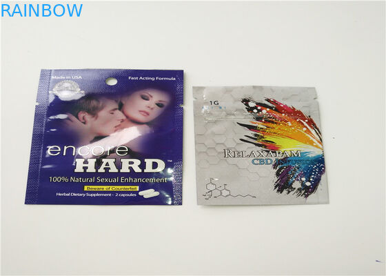 Buttom Zamknięcie Ziołowe kadzidełka Opakowanie Wklęsłodruk z zapięciem na zamek błyskawiczny