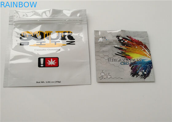 THC Resealable Herbal Incense Packaging, plastikowe torby na zamek błyskawiczny do pakowania tabletek