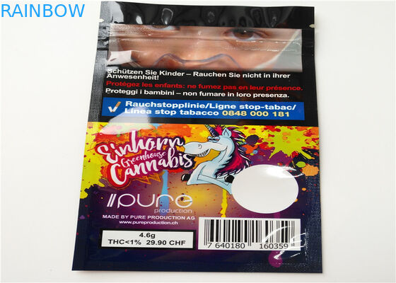 THC Resealable Herbal Incense Packaging, plastikowe torby na zamek błyskawiczny do pakowania tabletek