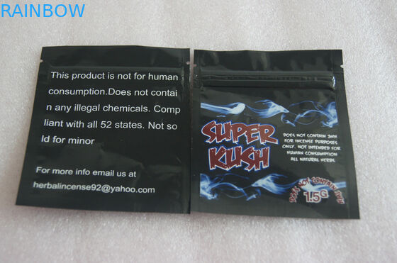 Opakowanie z ziołami o wysokiej barwie, torby plastikowe z tworzywa sztucznego na zamek błyskawiczny