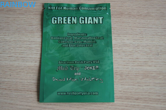 Wyczyść Front Herbal Incense Packaging Recyclable Custom Logo For Tobacco Leave