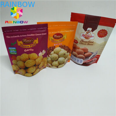 Kolorowe torby typu stand up pouch Matt Surface z górnym Ziplock Tear Notches