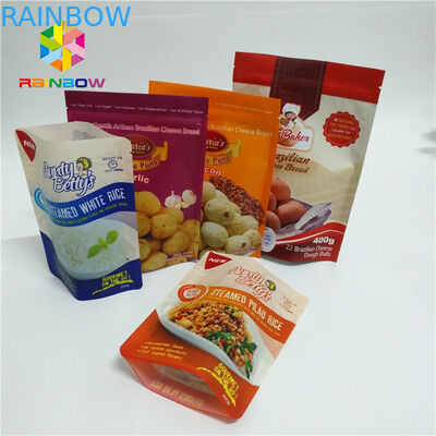 Kolorowe torby typu stand up pouch Matt Surface z górnym Ziplock Tear Notches