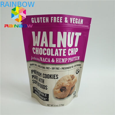 Nadruk w pełnym kolorze Woreczki z tworzywa sztucznego Dostosowany kolor do suszonych produktów spożywczych