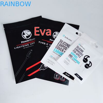 Plastikowe torby do pakowania z zamkiem wklęsłym Wklęsłodruk na powierzchni z otworem w kształcie euro