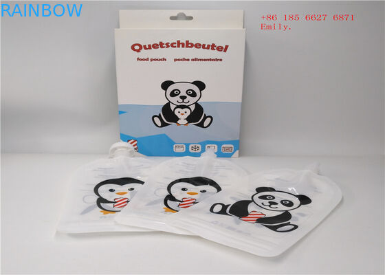 Wielokrotnego użytku Etui na woreczki do wycierania Opakowanie z tworzywa sztucznego wyciska Food Grade na sok owocowy