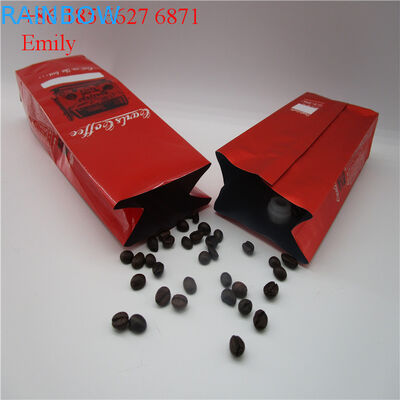 Opakowanie foliowej torebki na suwak 250g 500g z odgazowującymi zaworami jednokierunkowymi