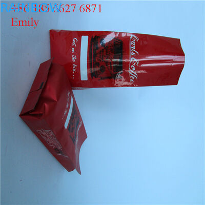 Opakowanie foliowej torebki na suwak 250g 500g z odgazowującymi zaworami jednokierunkowymi