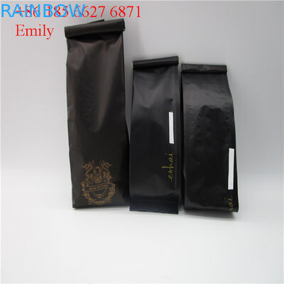 Opakowanie foliowej torebki na suwak 250g 500g z odgazowującymi zaworami jednokierunkowymi