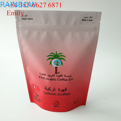 Opakowanie foliowej torebki na suwak 250g 500g z odgazowującymi zaworami jednokierunkowymi