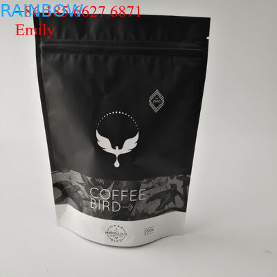 Opakowanie foliowej torebki na suwak 250g 500g z odgazowującymi zaworami jednokierunkowymi