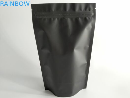 Torebki na ramię z czarnym matowym nadrukiem 250g 500g Grubość 140 mikronów Dostosuj logo wydruku