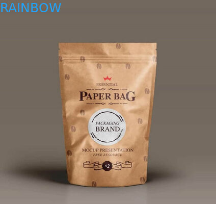 Indywidualne małe opakowania na przekąski Państwowy brązowy papier kraft do popcornu