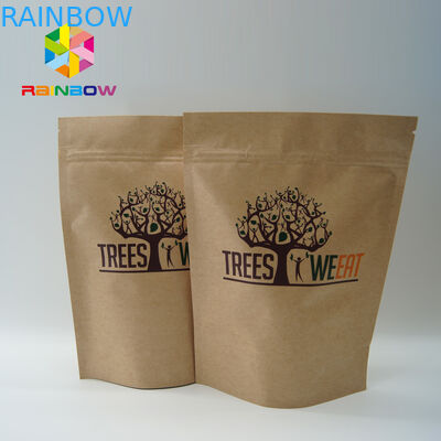 Indywidualne małe opakowania na przekąski Państwowy brązowy papier kraft do popcornu