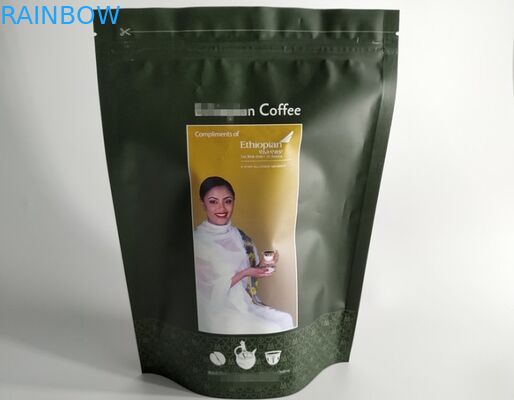 Laminowane niestandardowe plastikowe woreczki Opakowanie Zipper Top Sealing With Valve