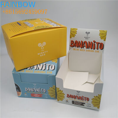 CMYK / Niestandardowy kolor wyświetlacz papieru pudełko SGS Certyfikat dla tabliczki czekoladowej