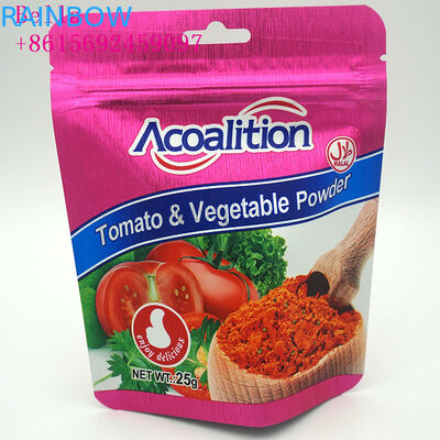 Folia aluminiowa woreczki foliowe z tworzywa sztucznego, worki do pakowania na stojąco dla przemysłu spożywczego