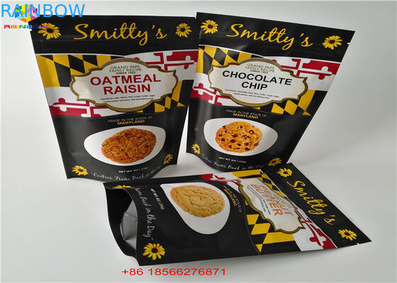 Torebki z folii aluminiowej Opakowania z tworzywa sztucznego Trzy strony zapieczętowane topem Ziplock