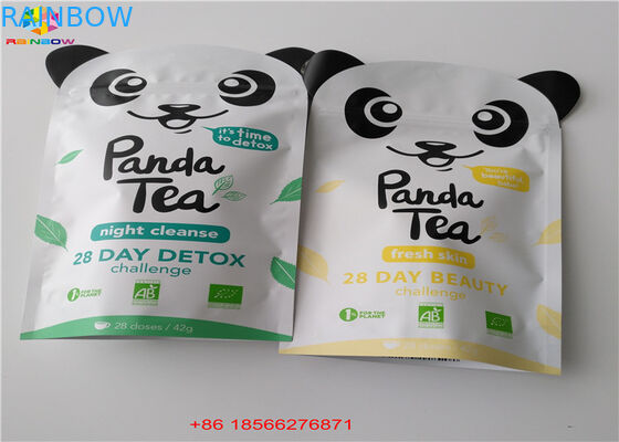 Torebki z folii aluminiowej Opakowania z tworzywa sztucznego Trzy strony zapieczętowane topem Ziplock