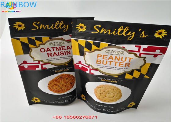 Ziplock Tear Notches Odporne na wilgoć Stand Up Pouch Day Pack Torby aluminiowe do przekąsek