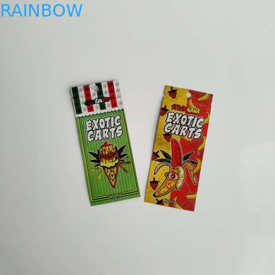 Zip Vape Oil Pen Cartridge Sealable Bags Logo opakowania Dostosowane za pomocą przezroczystego okna