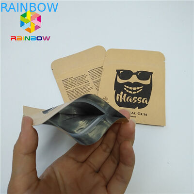 Pill Foliowe etui do pakowania Spersonalizowane opakowanie papierowe z trzema stronami