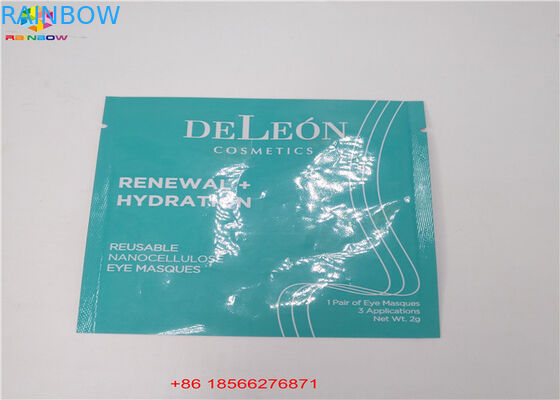 Matte Finished Hologram Folia Zip Lock Torby Face Mask Kosmetyczka Płaska saszetka