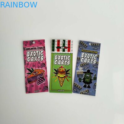 Vape Cartridge Food Packaging Bags Niestandardowe Logo Zip Lock Z przezroczystym okienkiem