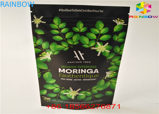 Torebka na herbatę Matcha Tea Stand Up Materiał laminowany Papier aluminiowy Recycle Kraft Paper