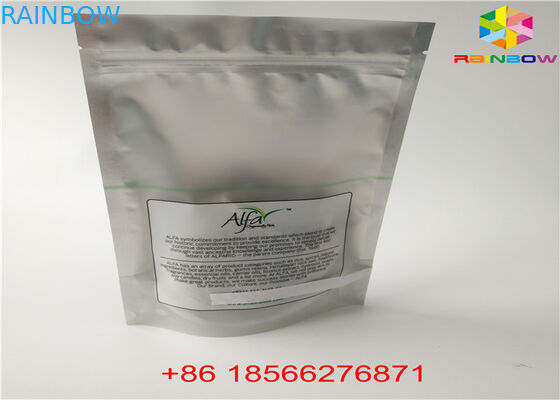 Błyszcząca srebrna torba do pakowania w folię aluminiową Wyczyść tworzywo sztuczne