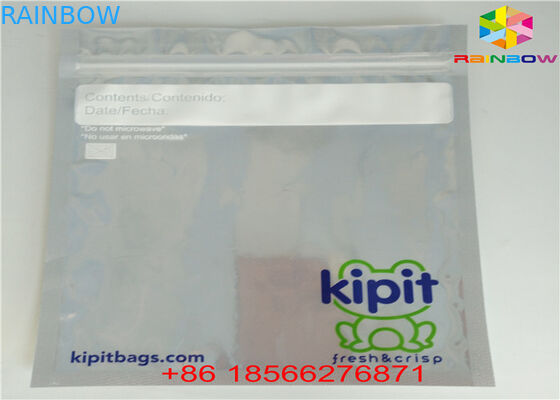 Błyszcząca srebrna torba do pakowania w folię aluminiową Wyczyść tworzywo sztuczne